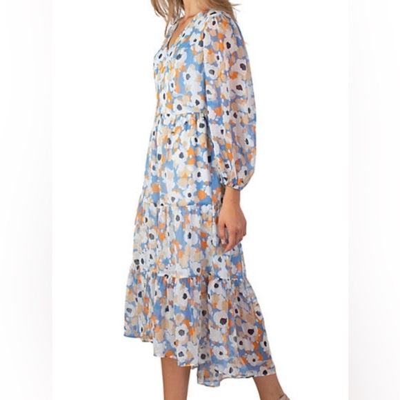 New! Joie Limited Edition Floral Fields Cottagecore Prairie Tiered Dress - Picture 2 of 14